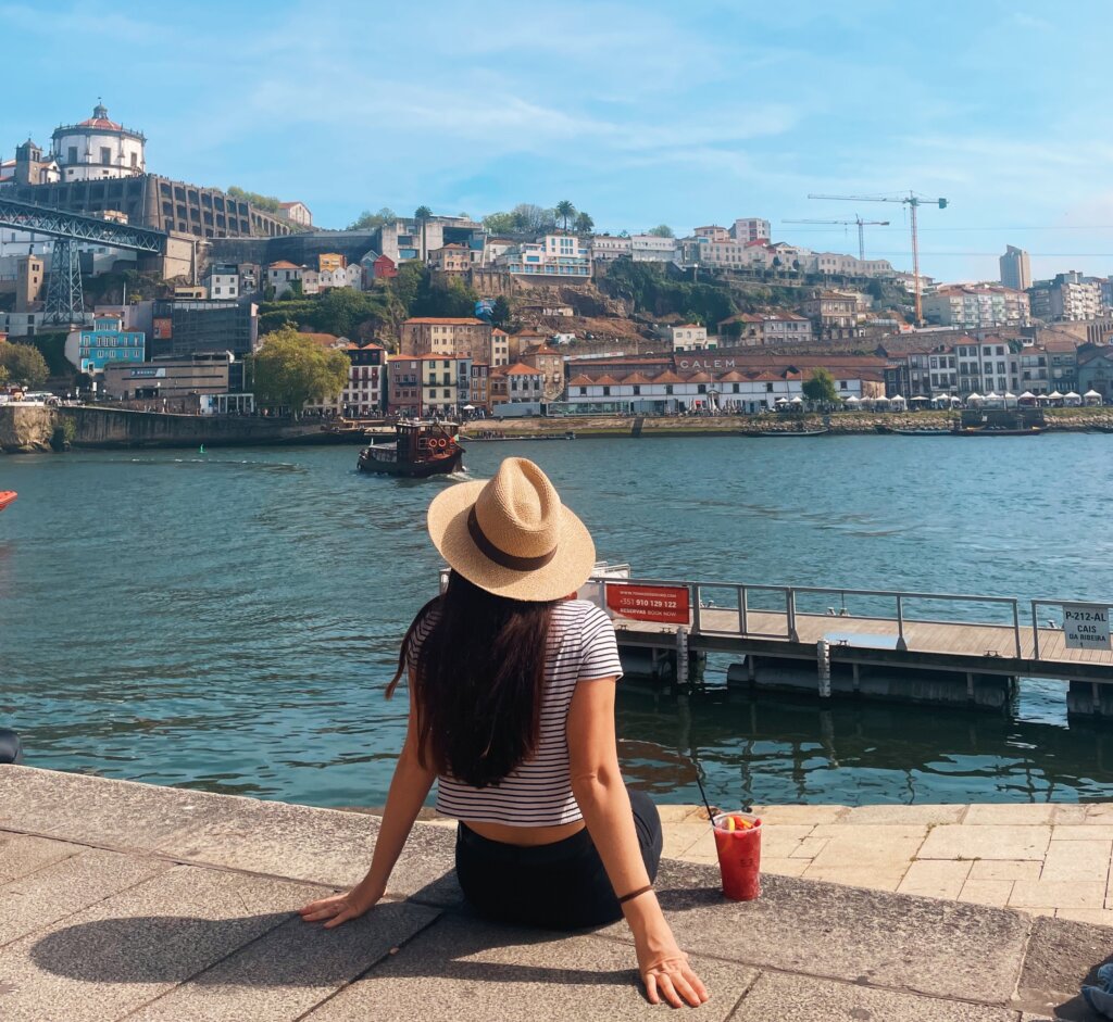 A sangria on the riverside in Riberia is a must do during your 2 days in Porto trip. 