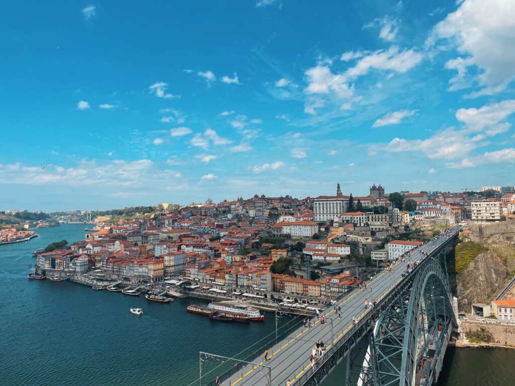 The Dom Luis Bridge is a must see in Porto 